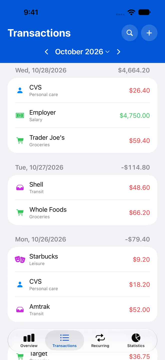 Transactions
